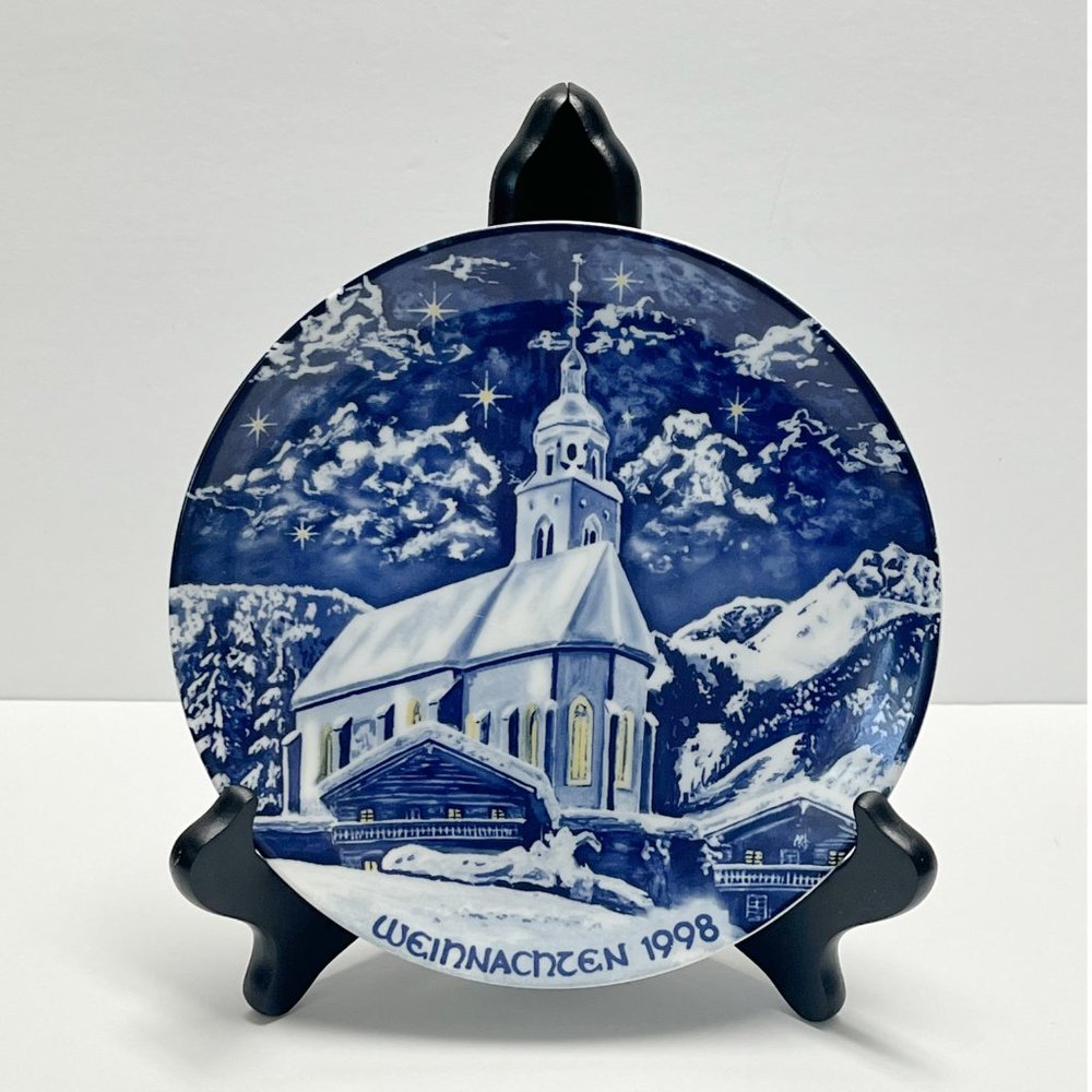 1998 Weihnachten Plate Bavaria Echt Royale